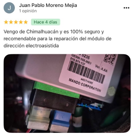 Reseña real de cliente satisfecho con servicio de Tu Volante Suave